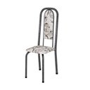 Ver imagem 5 de Conjunto de Mesa Retangular a 120x75cm Tampo de Vidro 4 Cadeiras Lavínea Prata/Arabesco/Mart