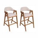 Ver imagem 3 de Kit 2 Banquetas em Madeira Maciça Bélgica Espresso Móveis