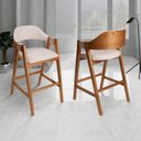 Ver imagem 2 de Kit 2 Banquetas em Madeira Maciça Bélgica Espresso Móveis