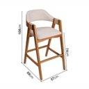 Ver imagem 4 de Kit 2 Banquetas em Madeira Maciça Bélgica Espresso Móveis