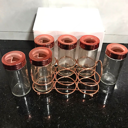 Porta Tempero Rose Gold Recipientes P/ Ervas Saleiro Cozinha:rose Gold - 9