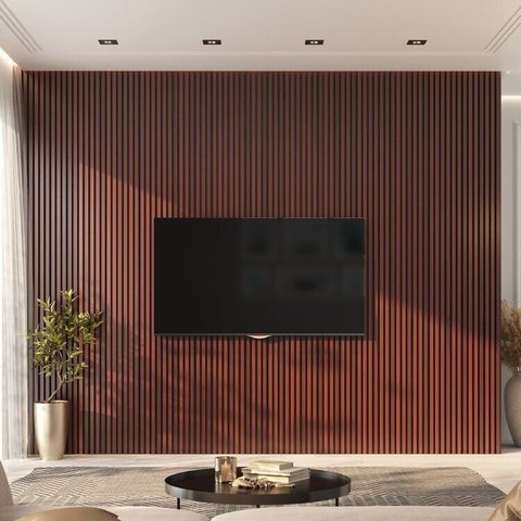 Painel Ripado de PVC 4 Barra de 2,70MX15CM (1,62m²) Bariri