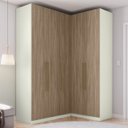 Ver imagem 2 de Guarda Roupa Modulado 3 Pecas Seletto Areia Jequitiba Henn