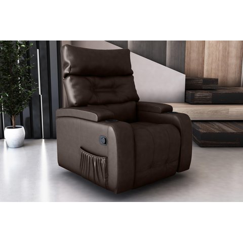 Poltrona Reclin/girat/balanço Mx66 Commander Corano Marrom F289- Matrix