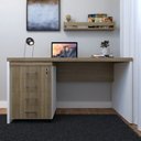 Ver imagem 4 de Escrivaninha Mesa Escritório com Gaveteiro e Prateleira 120cm Branco