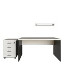 Ver imagem 6 de Escrivaninha Mesa Escritório com Gaveteiro e Prateleira 120cm
