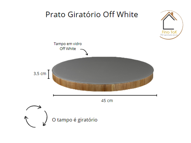 Prato Giratório de Elegância e Praticidade - 6