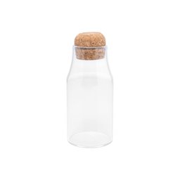 Porta Mantimento de Vidro com Tampa Rolha 250ml - 4