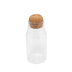 Porta Mantimento de Vidro com Tampa Rolha 250ml