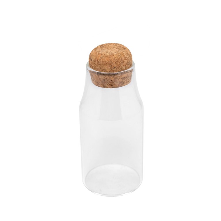 Porta Mantimento de Vidro com Tampa Rolha 250ml