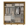 Guarda-roupa Casal 210,30cm 2 Portas de Correr com Espelhos 100% Mdf Antúrio Espresso Móveis - 3