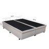 Cama Baú Queen 158cm X198cm Madeira em Eucalipto - 5