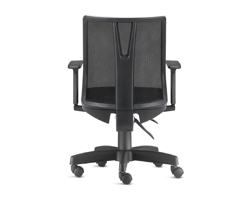 Cadeira de Escritório Addit Tela Preta Conforto com Braços Mecanismo de Alta Performance - Bering