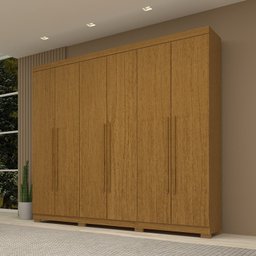Guarda-roupa Casal 243,90cm 6 Portas 100% Mdf Buganvílea Espresso Móveis - 1