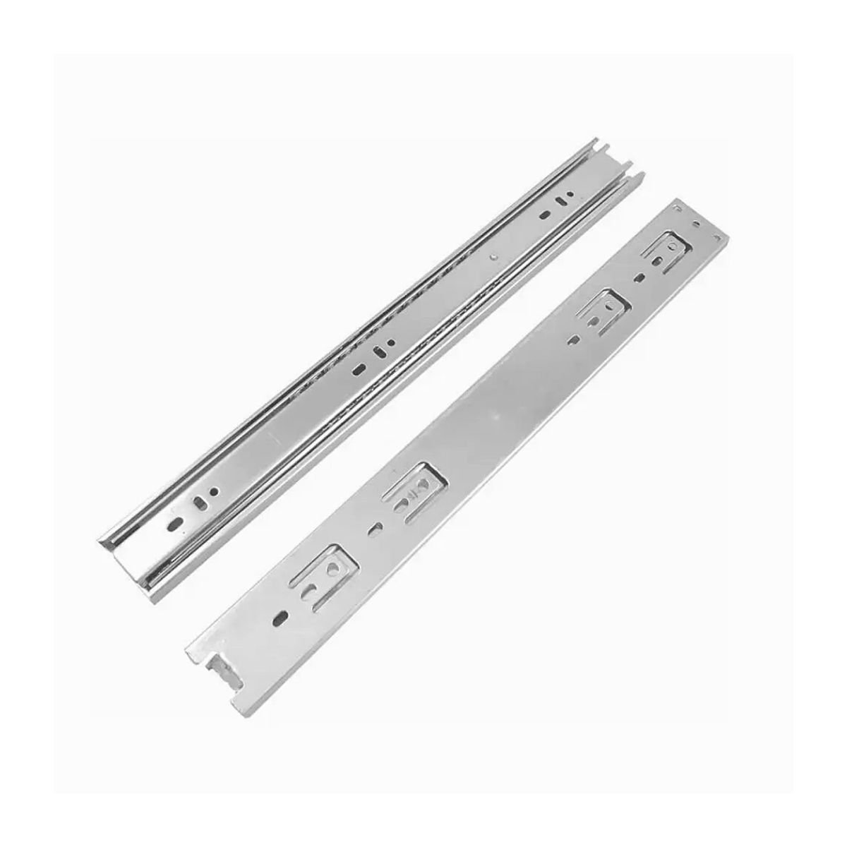 14 Corrediças Telescópica 35cm Gaveta Trilho Zincada 7 Pares - 3