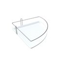 Ver imagem 1 de  porta Shampoo de Canto Aço com Fundo Plástico - Stolf Branco