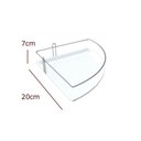 Ver imagem 2 de  porta Shampoo de Canto Aço com Fundo Plástico - Stolf Branco