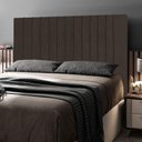 Ver imagem 5 de Cabeceira Cama Box Casal Queen Size Nala 160cm Suede Marrom