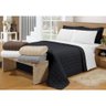 Cobre Leito Queen Soft Preto Valle Enxovais 2 Peças - 1