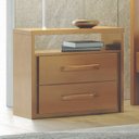 Ver imagem 7 de Conjunto Cômoda 5 Gavetas com Sapateira Unique e Mesa de Cabeceira 2 Gavetas Unique