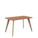 Ver imagem 2 de Escrivaninha Mesa para Escritório Pés em Madeira Maciça 130cm Acerola Marrom/Cinamomo