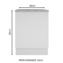 Ver imagem 6 de Balcão Madesa Stella 60 cm 1 Porta Branco