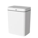 Ver imagem 1 de Lixeira Automática Retangular 14L Plástico Abertura com Sensor Branco Globalmix