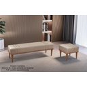 Ver imagem 2 de Recamier Banco Puff Linho Cappuccino Mari