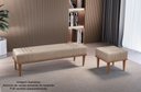 Ver imagem 2 de Recamier Banco Puff Linho Cappuccino Mari