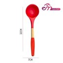 Ver imagem 4 de Concha de Silicone com Cabo Madeira para Feijão e Molho em Casa Tem