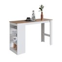 Ver imagem 3 de Mesa Bancada Gourmet 135cm para 4 Lugares Branco Montana