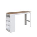 Ver imagem 1 de Mesa Bancada Gourmet 135cm para 4 Lugares Branco Montana