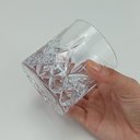 Ver imagem 3 de Jogo 2 Peças Copo Baixo de Cristal 300ml Transparente 9x8x8cm Água Suco Drinks