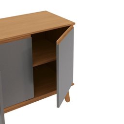 Aparador Kappesberg 4 Portas Canela/chumbo 156cm - 4