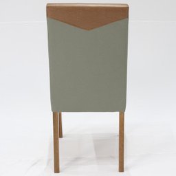 Kit 2 Cadeira Estofada Niquel Canela Pes Madeira Amendoa Nacc - 7 Kit 2 Cadeira Estofada Niquel Canela Pes Madeira Amendoa Nacc - 7