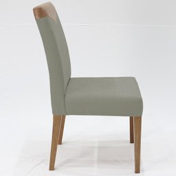 Kit 2 Cadeira Estofada Niquel Canela Pes Madeira Amendoa Nacc - 5 Kit 2 Cadeira Estofada Niquel Canela Pes Madeira Amendoa Nacc - 5