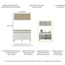 Ver imagem 4 de Armário de Compacta 2 peças Veneza Multimóveis MP2140.156 Branco
