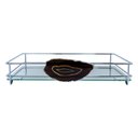 Ver imagem 1 de BANDEJA HARA FENCE ÁGATA CROMADA 15X25 CM:Preto