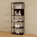 Ver imagem 1 de Estante Industrial em Metal 173cm com 5 Prateleiras Louro Pr F5 Cor:louro Preto com Preto