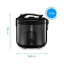 Ver imagem 6 de Panela de Arroz Elétrica Elgin Visio Glass 5 1L 400W Função 2 em 1 Antiaderente 220V