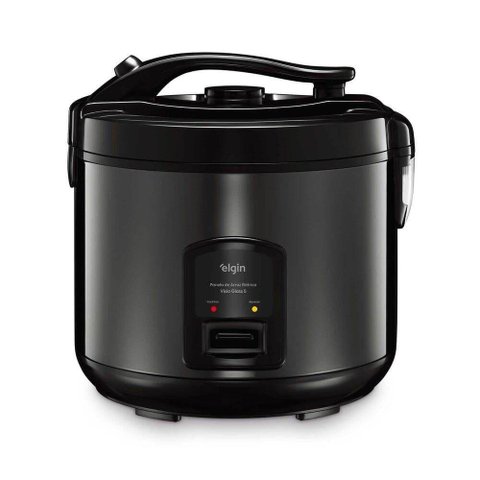 Panela de Arroz Elétrica Elgin Visio Glass 5 1L 400W Função 2 em 1 Antiaderente 220V