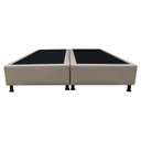 Ver imagem 4 de Cama Base Box King Bipartido Bege Sintético 193x203