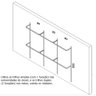 Arara de parede - 2,80m Smart black - 2