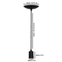 Ver imagem 4 de Lustre Pendente Tubo Cilindro Alumínio Escovado Fio 1.20m