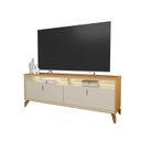 Ver imagem 2 de Rack Dubai para Tv 70 Polegadas com Led Pés em Madeira Maciça