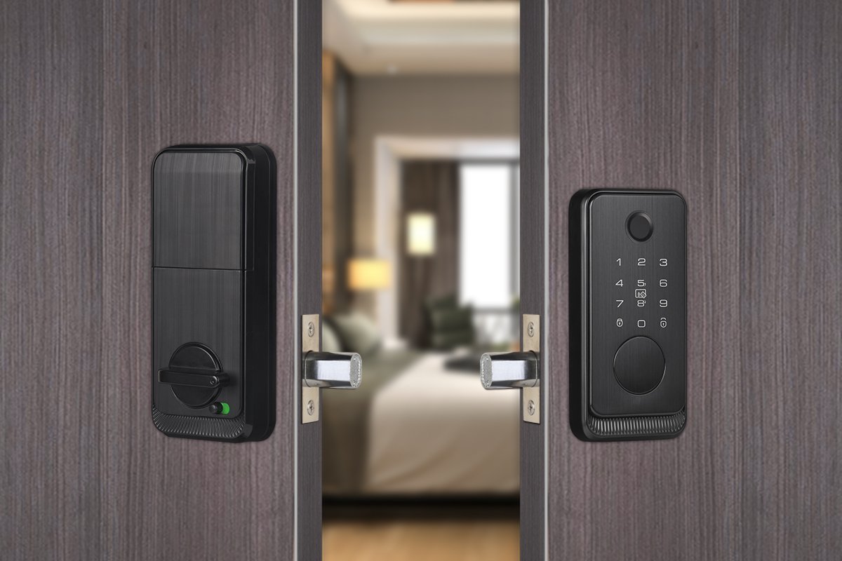 Fechadura Digital Biométrica Beluni Black Pivotante 437 Bluetooth Smart TTLock - 3