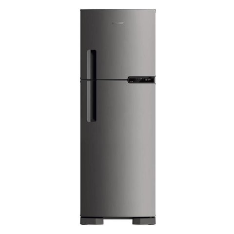 Refrigerador Brastemp Brm44hk Frost Free com Gavetão de Legumes Fresh Zone Inox - 375l 127v