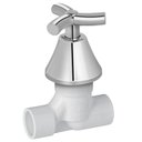 Ver imagem 1 de Kit 2 Registros Base Basetec Pvc Cerâmico 25 Mm com Acabamento Primor Docol