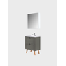 Gabinete para Banheiro com Cuba e Armario 60cm Retro Mdf Verde Milano - On Móveis - 11