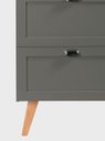 Ver imagem 3 de Gabinete para Banheiro com Cuba e Armario 60cm Retro Mdf Verde Milano - On Móveis